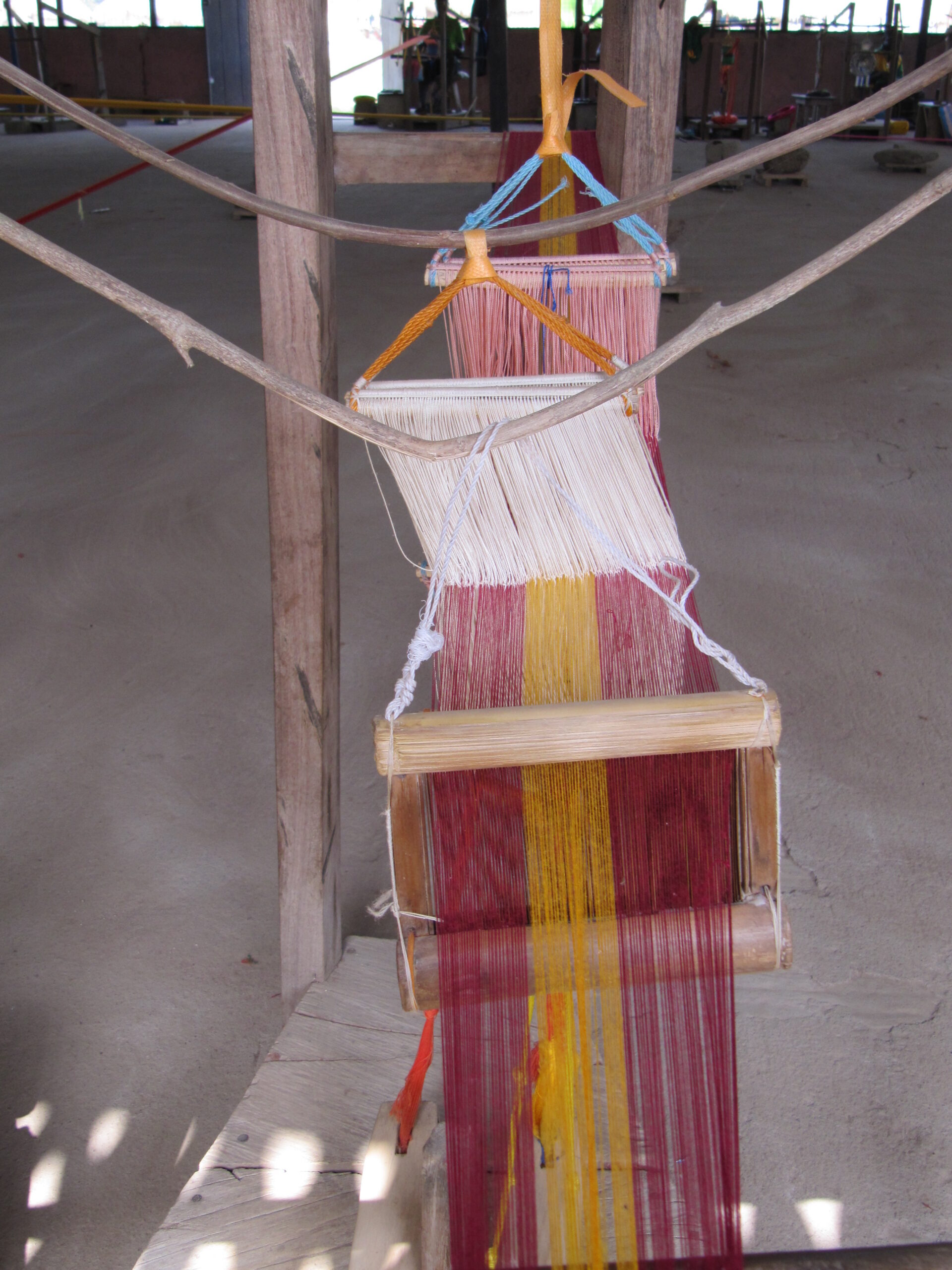 Traditional kente cloth weaving, Ashanti Region, Ghana